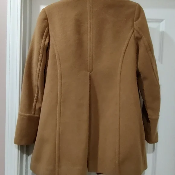 Land's End Tan Pea Coat for Women - Picture 6 of 10